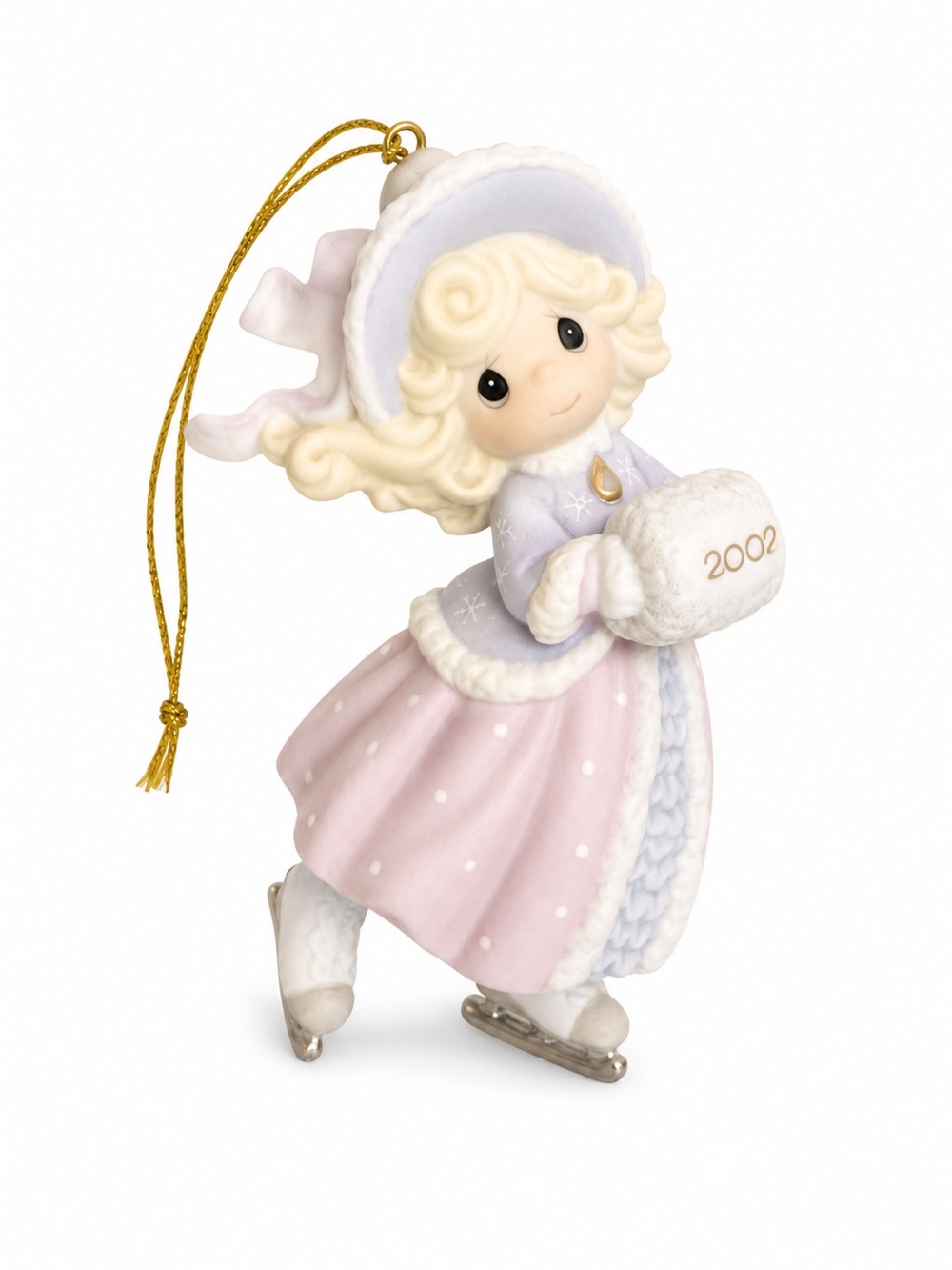 Share Precious Moments 2002 "May Your Holidays Sparkle With Joy" Ornament #10420